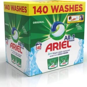 Cápsulas todo en uno Ariel, 140 lavados