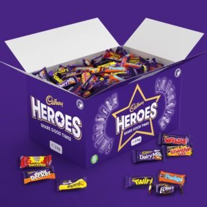 Cadbury Heroes 2 Kg (Pack of 2) Chocolate Bulk Sharing Box, Milk Chocolates Individually Wrapped,