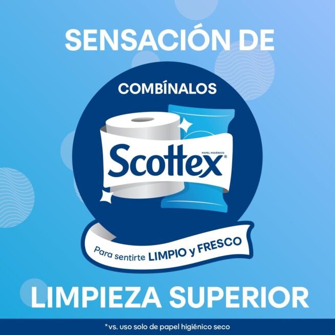 Papel higiénico Scottex Megarollo (rollo doble) 48 rollos = 96 rollos regulares