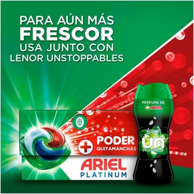 Detergente líquido para lavadora ARIEL PODS Platinum (120*3/360cápsulas/tabletas), jabón extra potente, quitamanchas, limpieza profunda