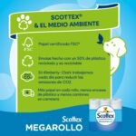 Papel higiénico Scottex Megarollo (rollo doble) 48 rollos = 96 rollos regulares